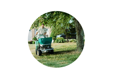 Grass Master's lawn care service.