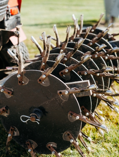 Lawn aeration, also known as core aeration, which introduces oxygen to the lawn’s roots