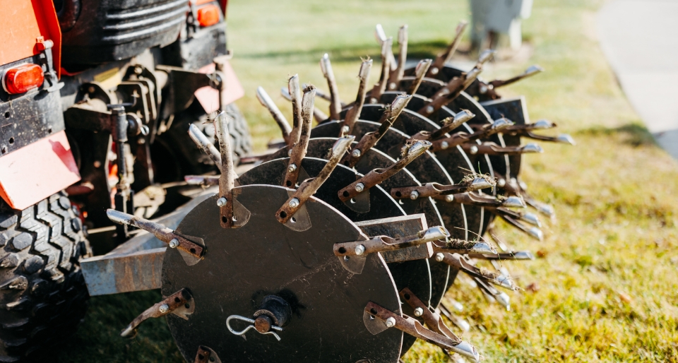 Lawn rejuvenation, which introduces oxygen to the lawn’s roots.