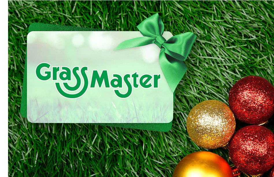 Give the gift of a great lawn this holiday season with a Grass Master gift card.