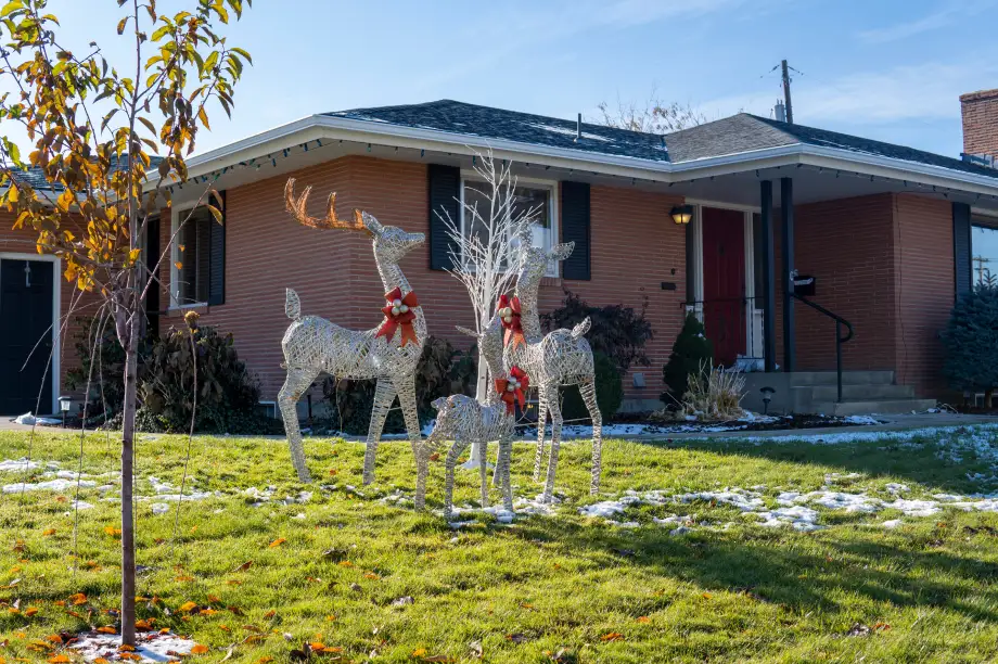 Holiday lawn decorations are fun, but they can damage your lawn.