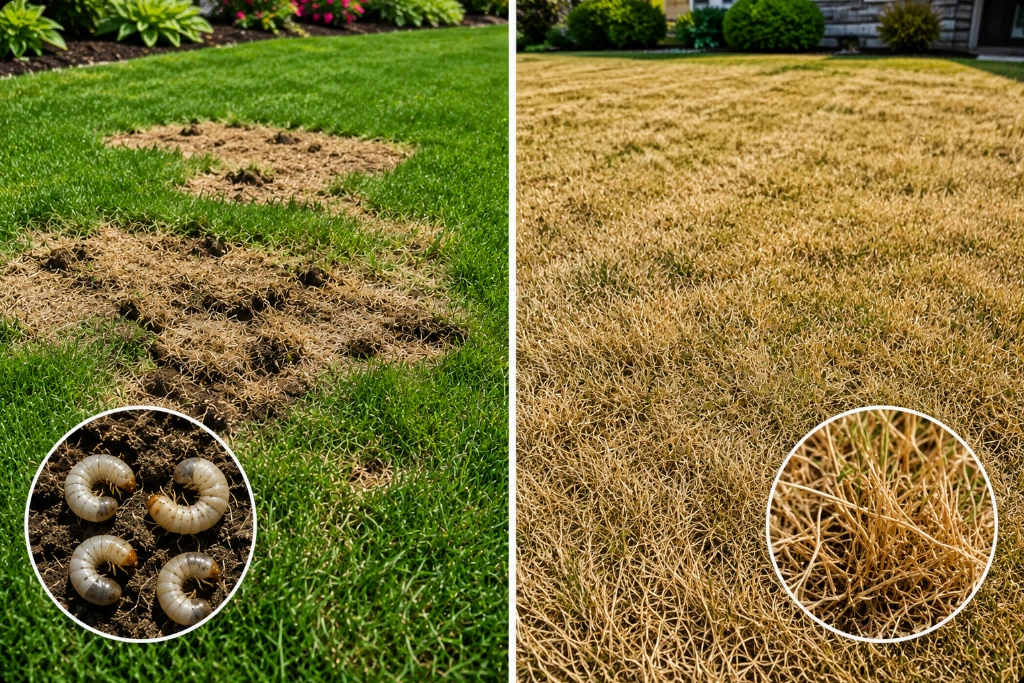 Grass Master can help you determine if you have lawn grubs.